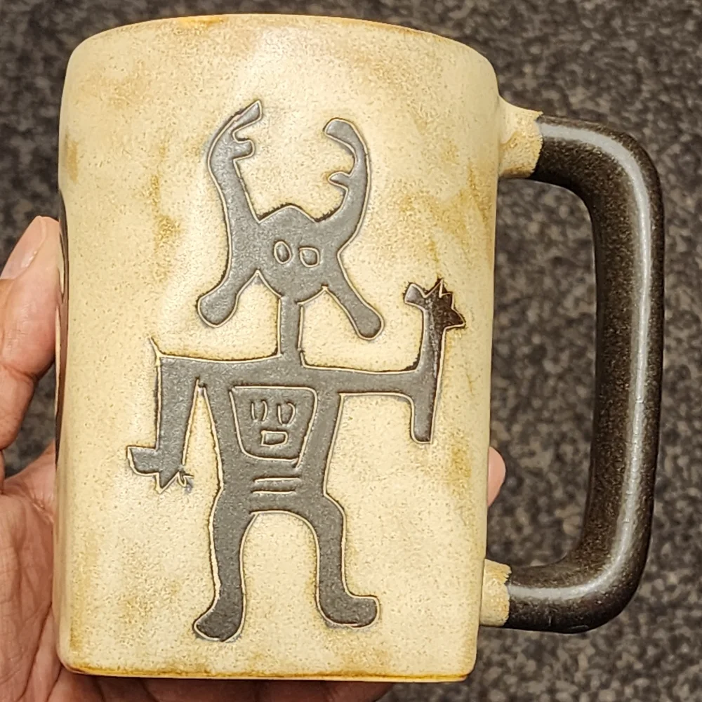 MARA Stoneware Mexico Coffee Mugs | 2 Mugs